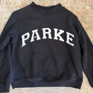 Black Sweatshirt with White Lettering